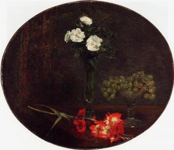 Henri Fantin-Latour : Still Life with Flowers IV